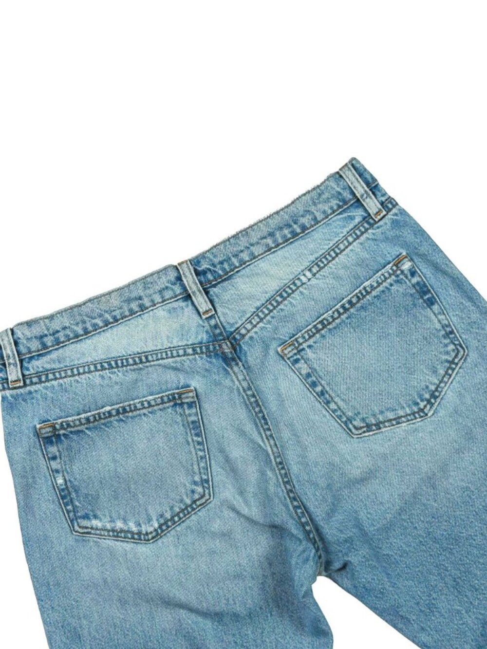FRAME Le Slouch Boyfriend Jeans 28 Bluejay Rips Relaxed Denim LSLJ727 - Picture 8 of 14